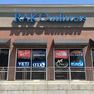 Window Signage for RAK Outfitters Front Entrance Kennesaw GA
