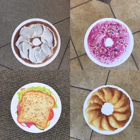 Custom Floor Graphics for Bakers Dozen, Corona, Ca National Donut Day