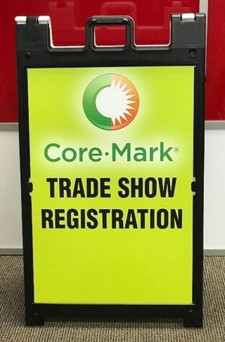 Trade Show Sandwich Board for Core Mark, Corona, CA