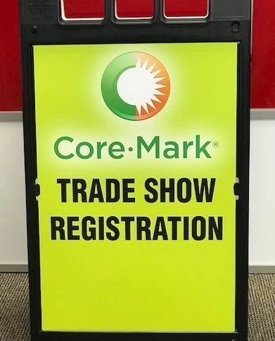 Trade Show Sandwich Board for Core Mark, Corona, CA