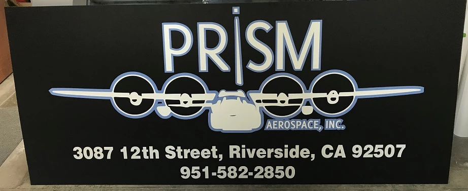 Custom Metal Sign for Prism Aerospace Riverside, CA