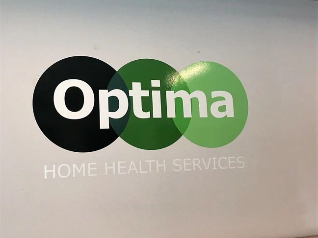 Vinyl wallpaper for Optima Home Health Services 