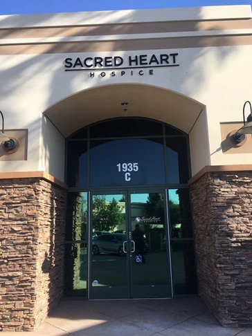 Dimmensional Letters for Sacred Heart Hospice In Riverside, CA