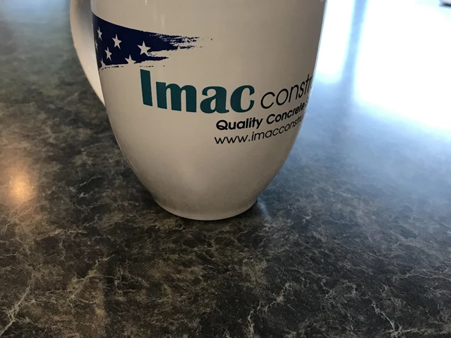 Custom mug for IMAC Construction