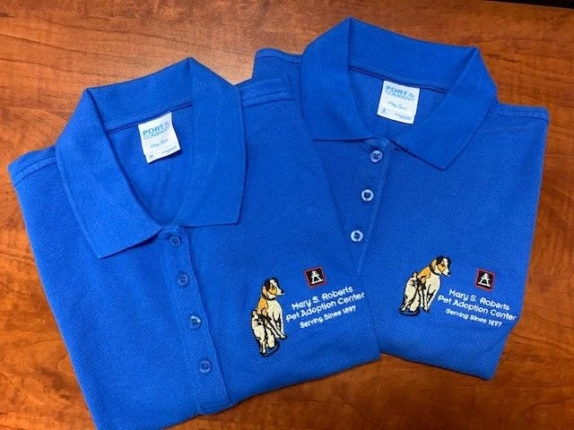 Polo shirts for Mary S. Roberts Adoption Center in Riverside, CA