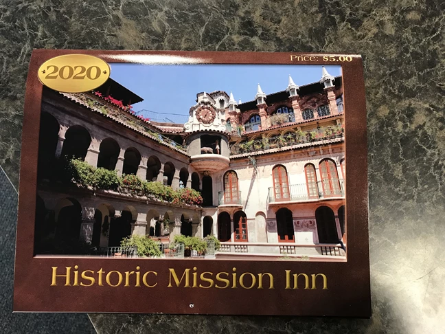 2020 Calender for the Historic Mission Inn 