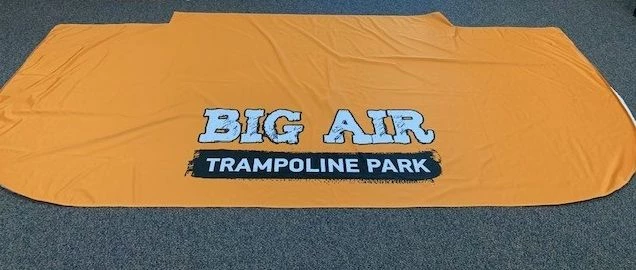 Table throw for Big Air Trampoline Park in Corona, CA