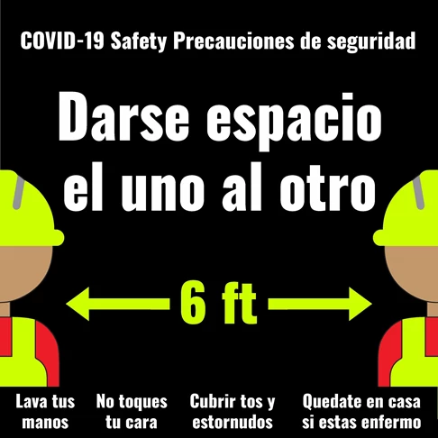 COVID-19 Signage in Spanish from Image360 Corona